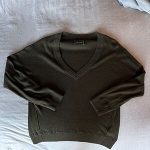 Zadig & Voltaire Dark Green V-Neck Sweater